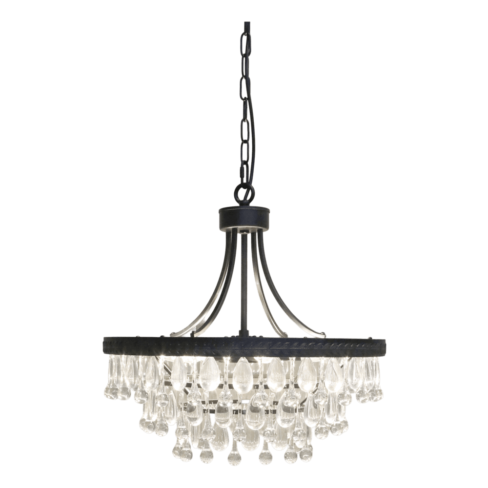 Chic Antique lysekrone Versailles lysekrone med dråpeformede glassprismer H49/Ø50 71140024