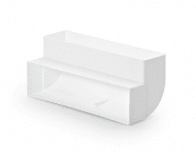 Hovedbilde Silverline flatkanal 90* vertikal knekk liten 