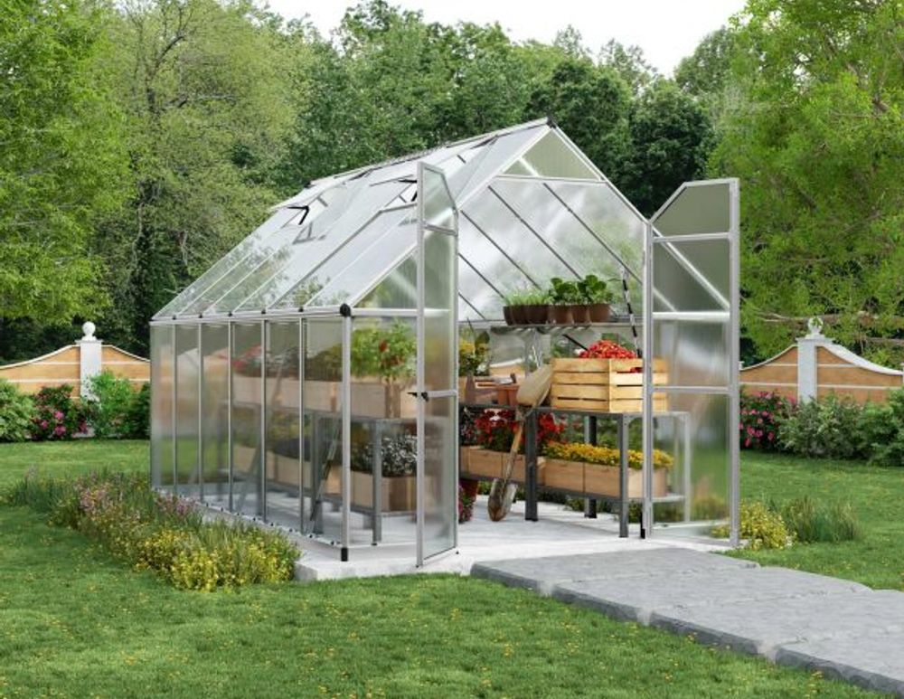 Canopia by Palram drivhus 367 x 244 cm Essence sølv