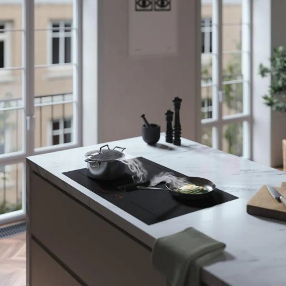 ASKO induksjonsplatetopp med ventilator HIH3843FM1