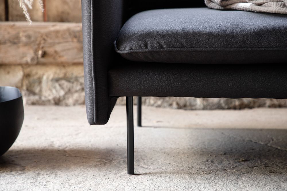 Venture Brunskär 3-Siter Sofa Svart 